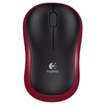 S Logitech M185 vezeték nélk egér piros