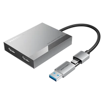 Vention USB-C/USB-A -> HDMI*2 (dual) MST, dokkoló