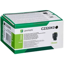 Eredeti Lexmark C2320K0 Bk toner 1k /o/