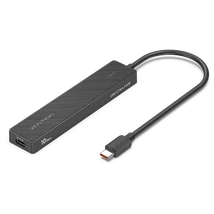 Vention USB-C -&gt; USB-A 3.2*4 , 0,15m (táppal, 4-Portos, fekete), hub