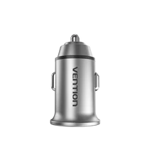 Vention USB-A+C (2port,30W, szürke, szivargyújtós), töltő