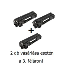 Utángyártott 2+1db féláron Akció HP 44A (CF244A) - 1.000 oldalas nyomtatófesték fekete (black)