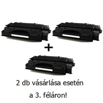 Utángyártott 2+1db féláron HP 80X (CF280X) - 6.900 oldal nyomtatófesték