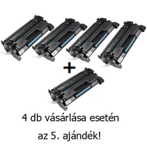 Utángyártott 4+1db AKCIÓ HP 26A (CF226A) - 3.100 oldal