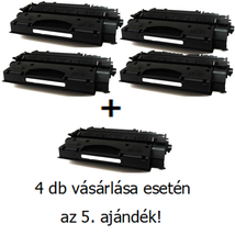 Utángyártott 4+1db AKCIÓ HP 49X (Q5949X) - 6.000 oldal nyomtatófesték