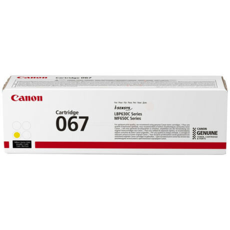 Eredeti Canon CRG067 Toner Yellow 1.250 oldal kapacitás