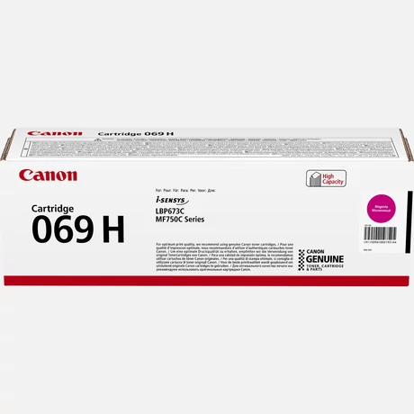 Eredeti Canon CRG069H Toner Magenta 5.500 oldal kapacitás