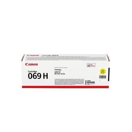 Eredeti Canon CRG069H Toner Yellow 5.500 oldal kapacitás