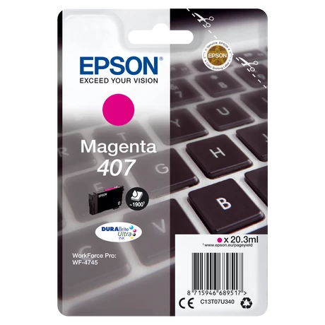 Eredeti Epson T07U3 magenta (C13T07U340) - 20,3ml ~1.900 oldal