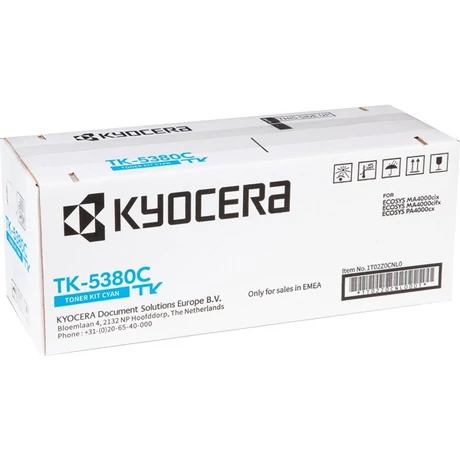 Eredeti Kyocera TK-5380 Toner Cyan 10.000 oldal kapacitás