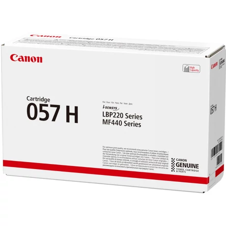 Eredeti Canon CRG057H Toner Black 10.000 oldal kapacitás
