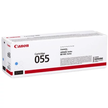Eredeti Canon CRG055 Toner Cyan 2.100 oldal kapacitás