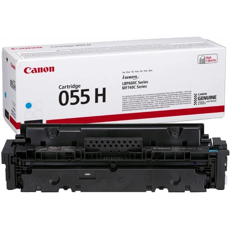 Eredeti Canon CRG055H Toner Cyan 5.900 oldal kapacitás