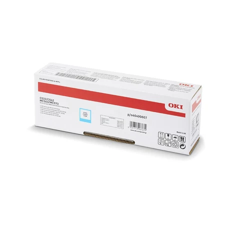 Eredeti Oki C532/C542 High Toner Cián 6000 oldalra