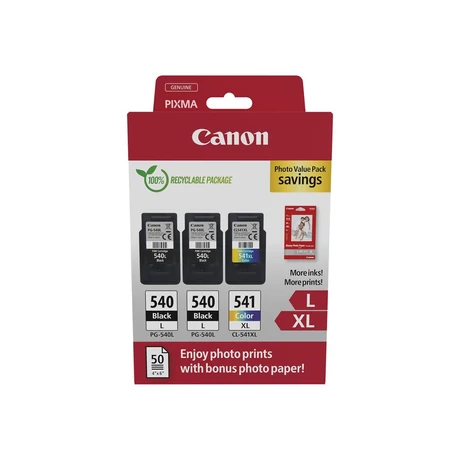 Eredeti Canon PG-540Lx2 + CL-541XL Tintapatron Multipack 2x11 ml + 1x15ml