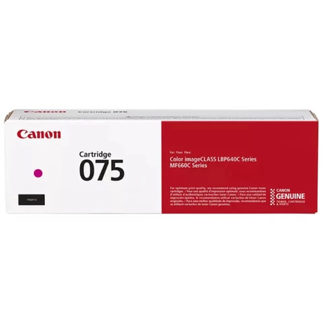 Eredeti Canon CRG075 Toner Magenta 1300 oldal kapacitás