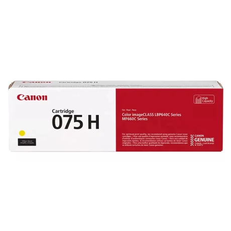 Eredeti Canon CRG075H Toner Yellow 2500 oldal kapacitás