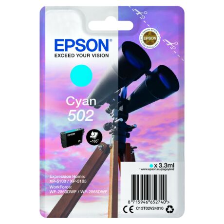 Eredeti Epson T02V2 Patron Cyan 3,3ml