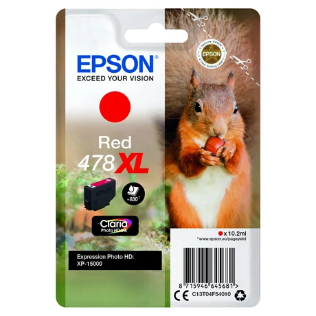 Eredeti Epson T04F5 Patron Red 10,2ml 478XL