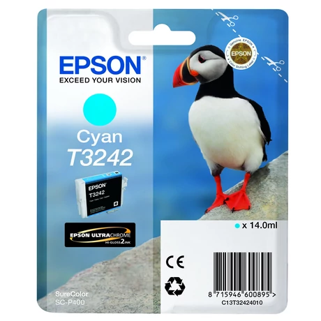 Eredeti Epson T3242 Patron Cyan 14ml