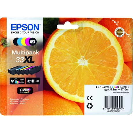 Eredeti Epson T3357 Patron Multipack 33XL