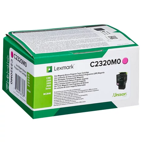 Eredeti Lexmark C2320M0 Magenta toner 1k /o/