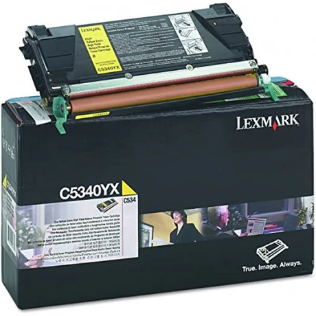 Eredeti Lexmark C534 Return Toner Yellow 7K C5340YX