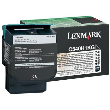 Eredeti Lexmark C54x/X54x High Return Toner Black 2,5K C540H1KG