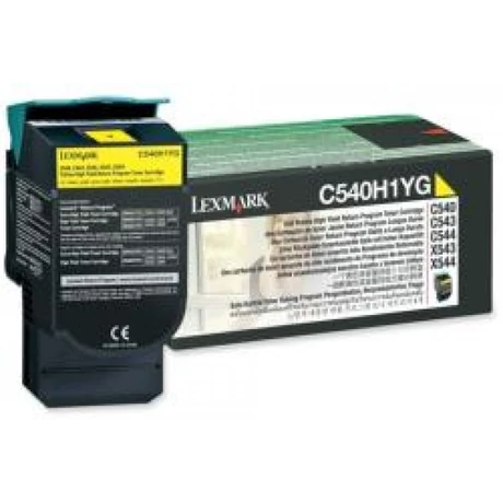 Eredeti Lexmark C54x/X54x High Return Toner Yellow 2K C540H1YG