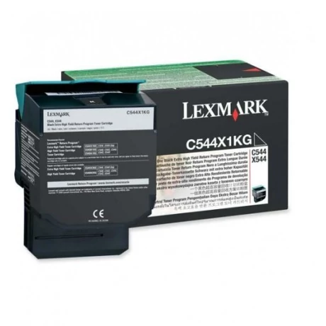 Eredeti Lexmark C544/X544 Extra High Return Toner Black 6K C544X1KG