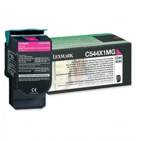 Eredeti Lexmark C544/X544 Extra High Return Toner Magenta 4K C544X1MG