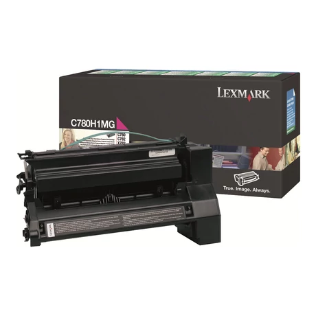 Eredeti Lexmark C78x/X782 High Return Toner Magenta 10K C780H1MG