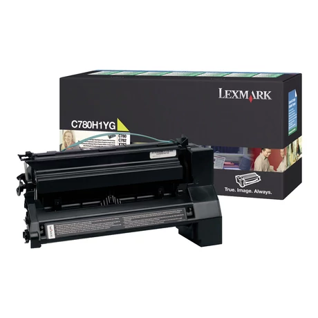 Eredeti Lexmark C78x/X782 High Return Toner Yellow 10K C780H1YG