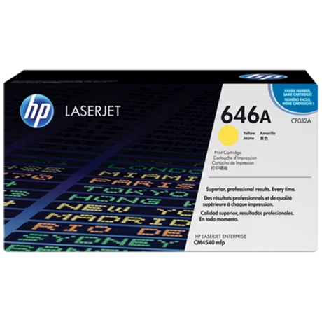 Eredeti HP CF032A Toner Yellow 12.500 oldal kapacitás No.646A