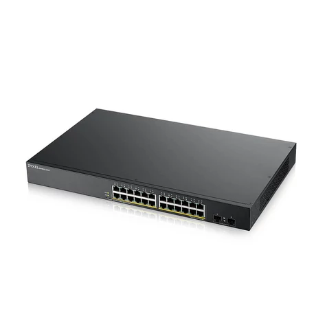 Zyxel GS1900-24HPV2-EU0101F v2 24xGbE PoE LAN (170W) port L2 smart menedzselhető Switch