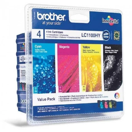 Eredeti Brother LC1100HYBKCMY tinta csomag