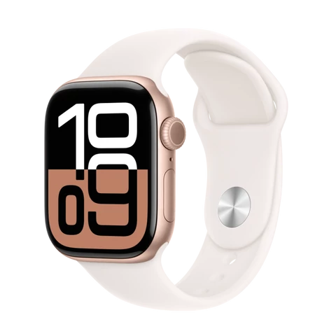 Apple Watch S10 GPS/42mm RGold alu.case/Lblue sp.band M/L
