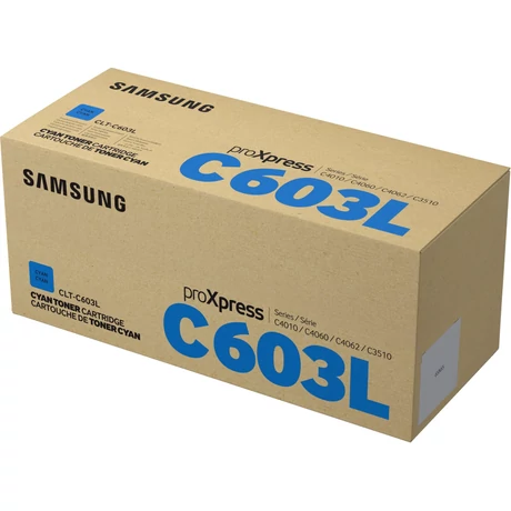 Eredeti Samsung SU080A Toner Cyan 10.000 oldal kapacitás C603L