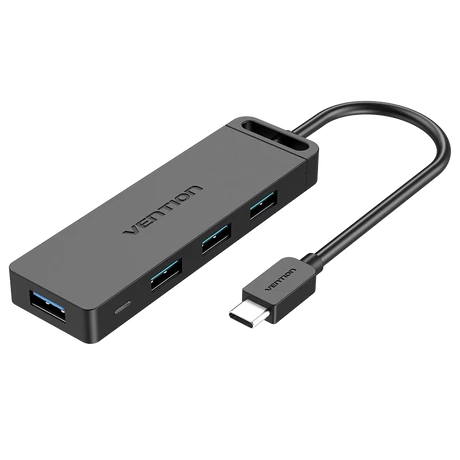 Vention USB-C -> USB-A 3.0*4 & Micro B USB 1m, Hub