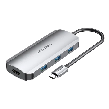 VENTION USB-C to HDMI/USB 3.0x3/PD Dokkoló