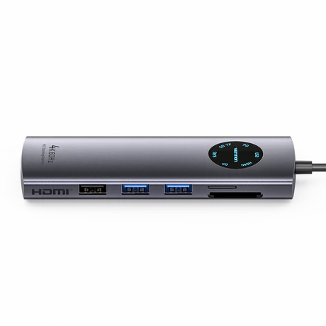 Bention USB-C -> DP/HDMI/USB 3.0*2/USB 2.0/RJ45/SD/TF/PD MST, dokkoló