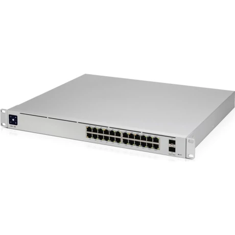 Ubiquiti UniFi USW-PRO-24-POE Gen2 24port GbE LAN 16xPoE+ 8xPoE++ 2xSFP+ port L3 menedzselhető switch