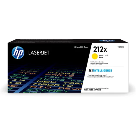 Eredeti HP W2122X Toner Yellow 10.000 oldal kapacitás No.212X