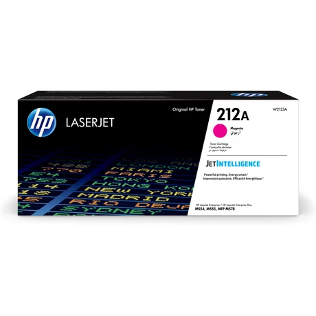 Eredeti HP W2123A Toner Magenta 4.500 oldal kapacitás No.212A