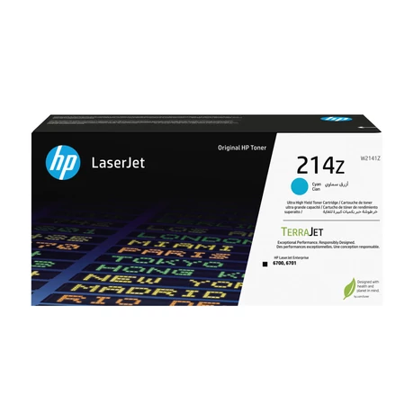 Eredeti HP W2141Z Toner Cyan 26.000 oldal kapacitás No.214Z