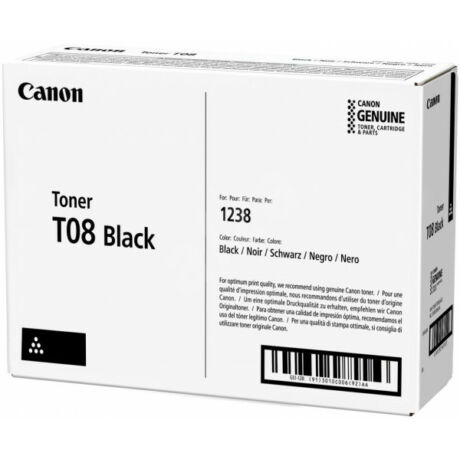 Eredeti Canon T08 (CF3010C006AA)  - 11.000 oldalas fekete toner 