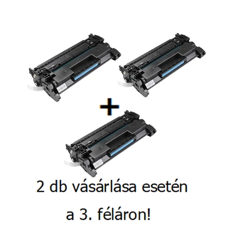 Utángyártott 2+1db féláron Akció HP 26A (CF226A) - 3.100 oldal