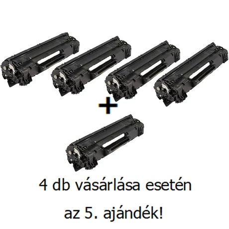 Utángyártott 4+1db AKCIÓ HP 35A (CB435A) - 1.500 oldal nyomtatófesték