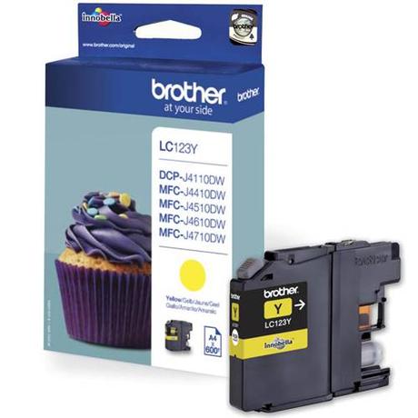 Eredeti Brother LC 123 - yellow ~600 oldal