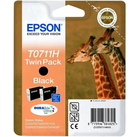 Eredeti Epson T0711H fekete (2 x 11,1 ml)